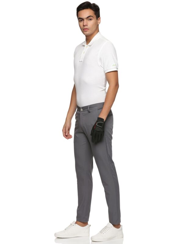 Mens Active Lite Golf Trousers Steel Grey Flexi Waist  styzenin