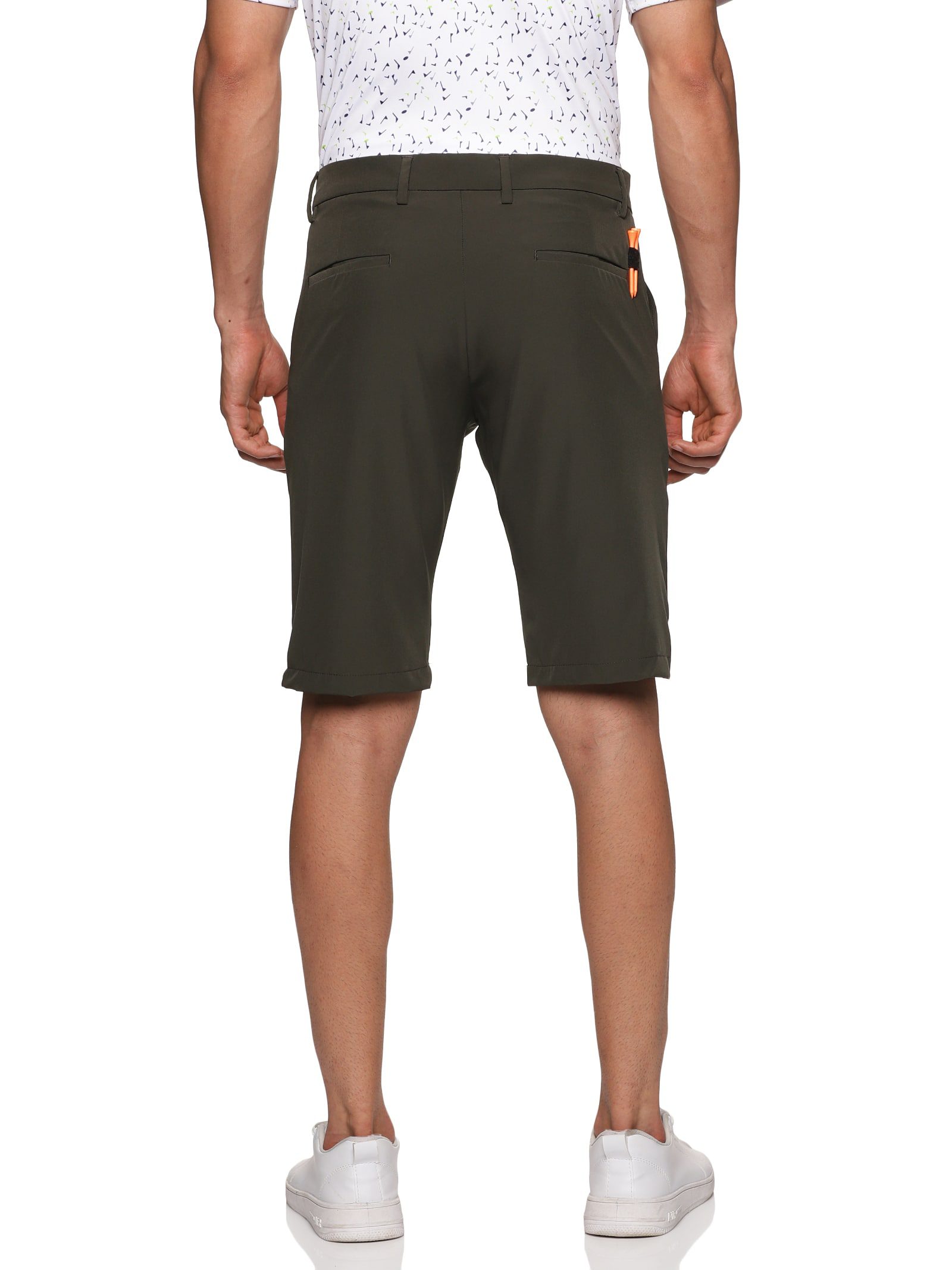Clearance-sale Golf Shorts Men Men's Directional Sign Work Shorts Mid-waist  No Belt Multi-pocket Five-piece Pants Casual Shorts Pants Slim Fit Half Shorts  Cargo Shorts ,Army Green,XL 
