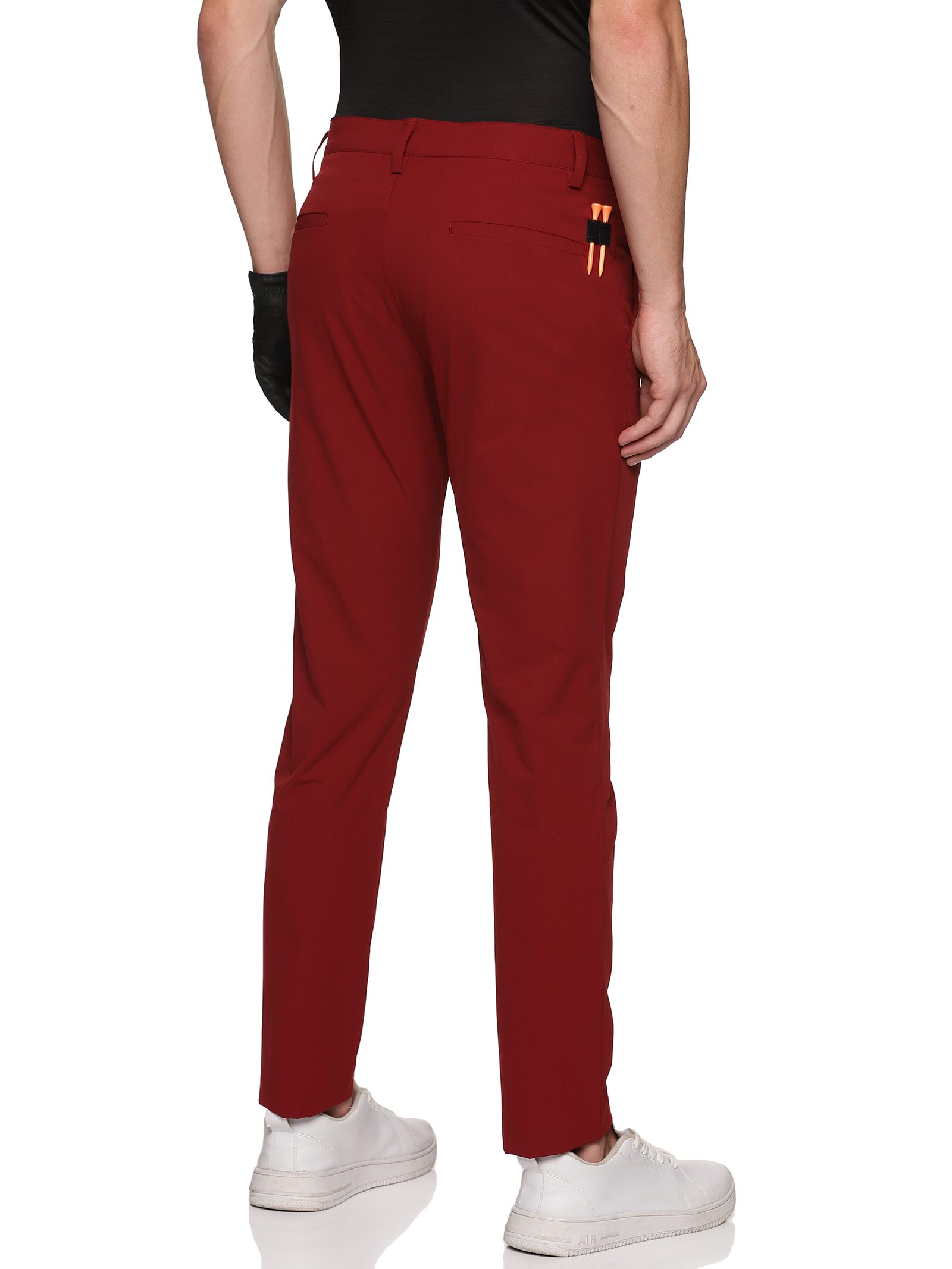 Men's Flexi-Waist Neo Golf Trousers- Happy Red - styzen.in