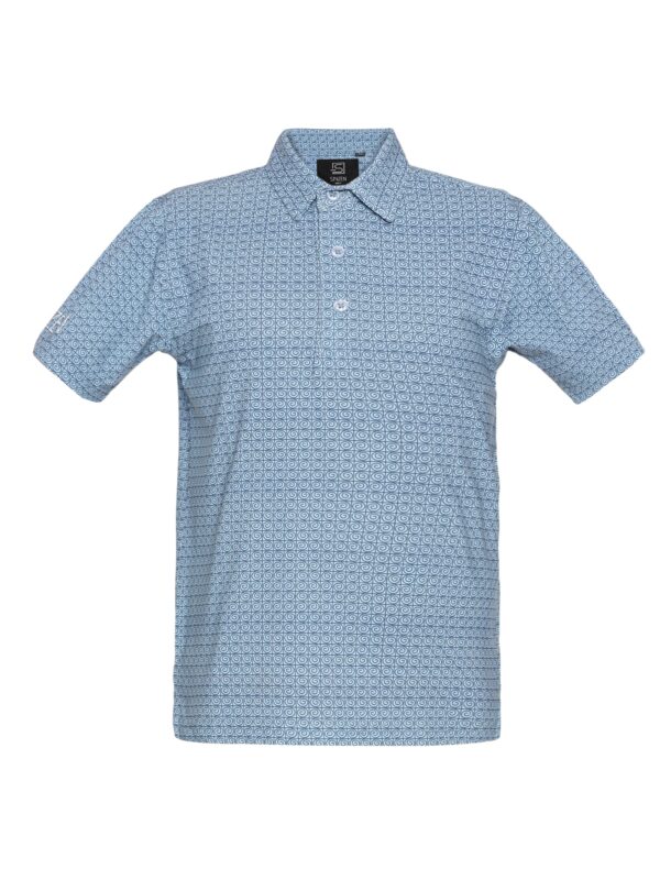 Juniors Golf Polo - Spiral Blue (Unisex)