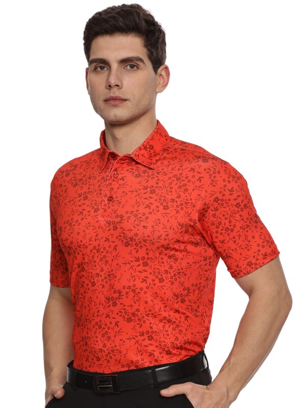 Men Golf Polo - Red Swinger