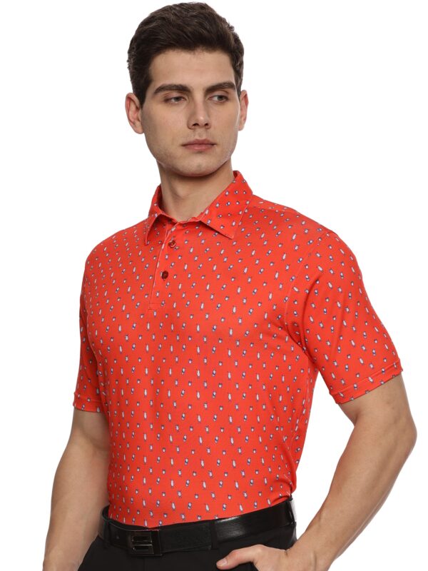 Men Golf Polo - Party Red