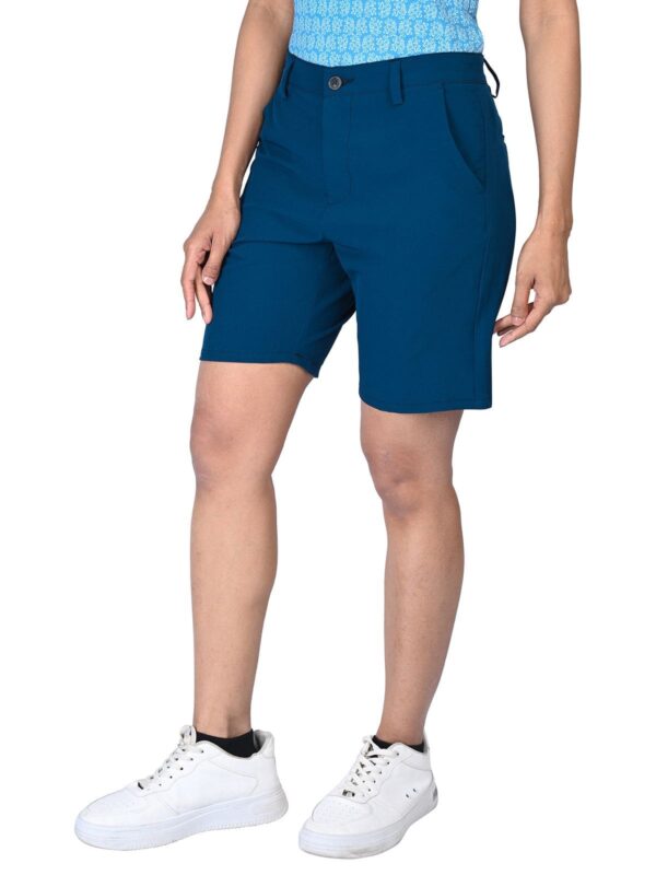 Womens Golf Shorts- Ocean Blue - Image 5