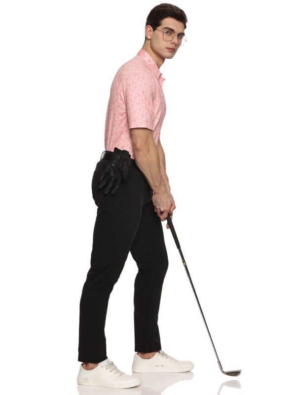 Men Golf Polo - Peach Palms - Image 3