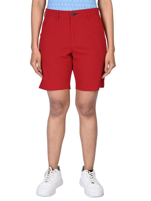 Womens Golf Shorts- Scarlet Red - Image 7