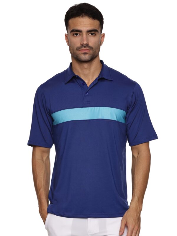 Men Golf Polo - Blue Velocity