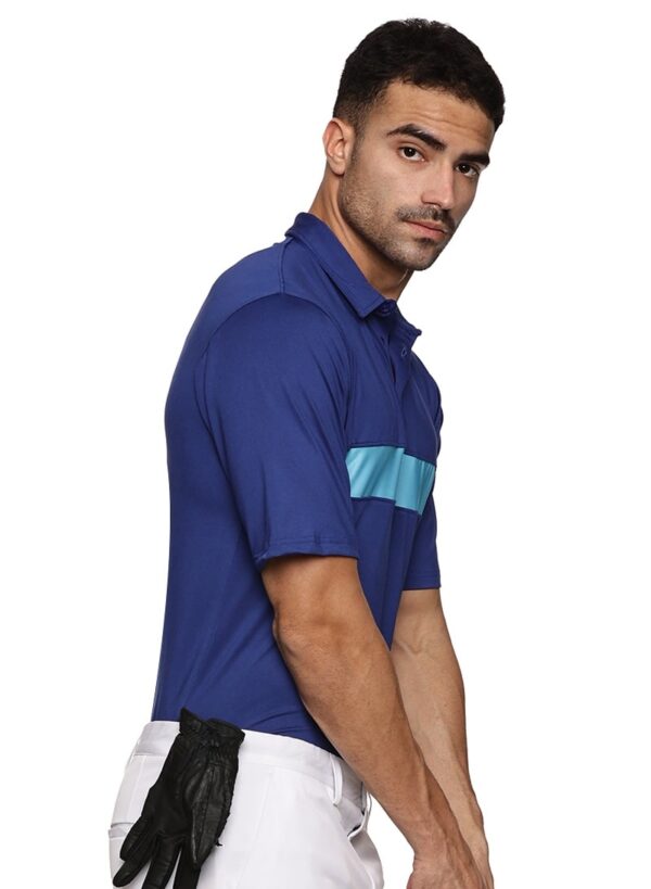 Men Golf Polo - Blue Velocity - Image 4