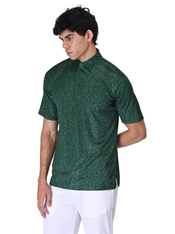 Men Golf Polo - Forest Green