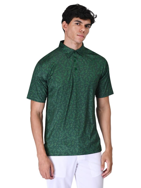 Men Golf Polo - Forest Green - Image 7