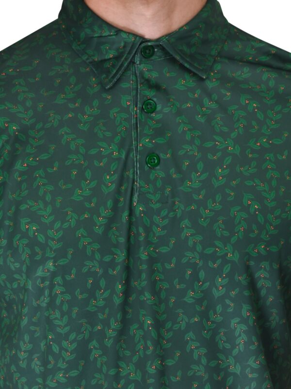Men Golf Polo - Forest Green - Image 6