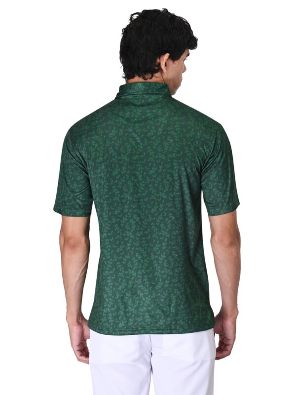 Men Golf Polo - Forest Green - Image 5
