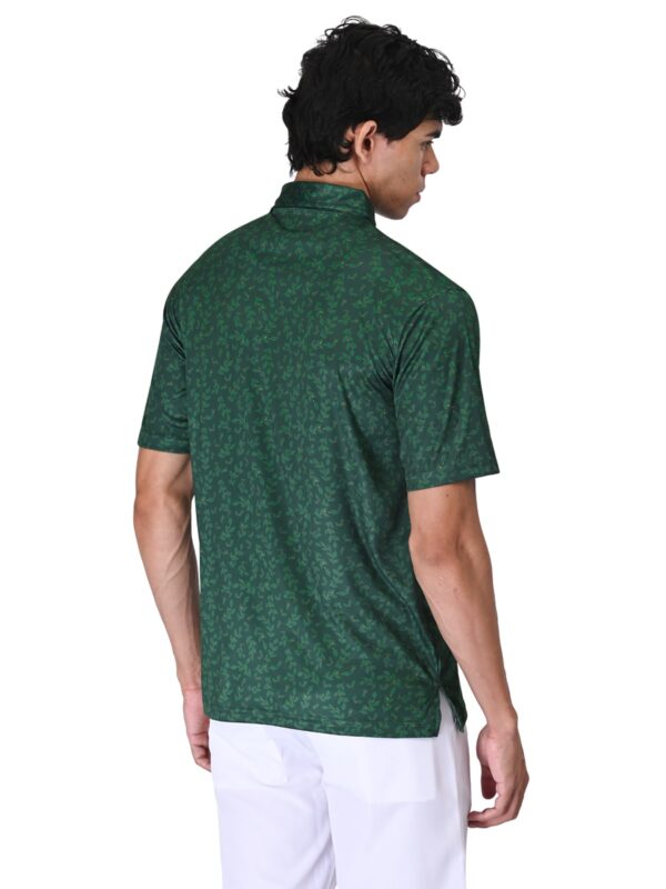 Men Golf Polo - Forest Green - Image 4