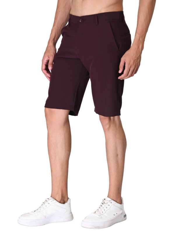 Men's Active Lite Golf Shorts- Maroon Magic(Flexi Waist) - Image 8