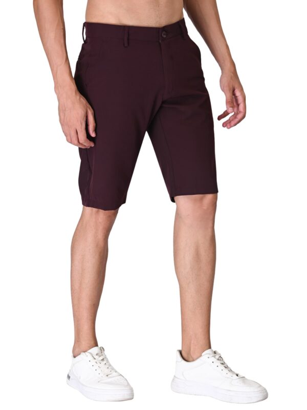 Men's Active Lite Golf Shorts- Maroon Magic(Flexi Waist) - Image 7