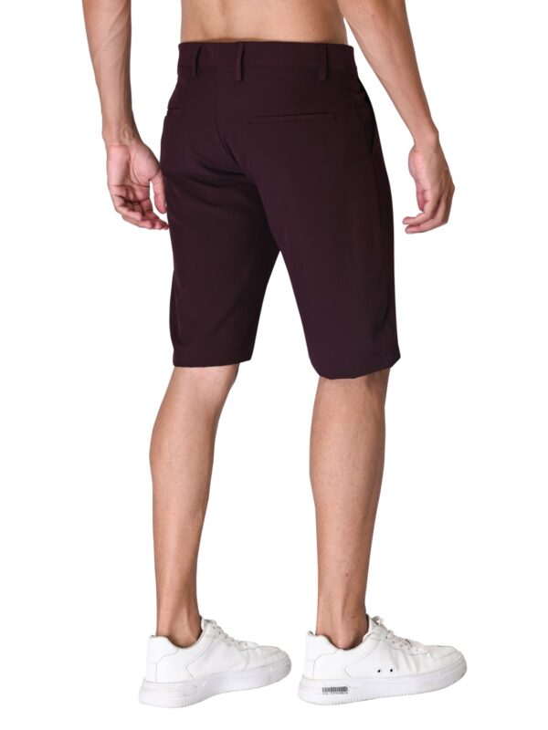 Men's Active Lite Golf Shorts- Maroon Magic(Flexi Waist) - Image 5