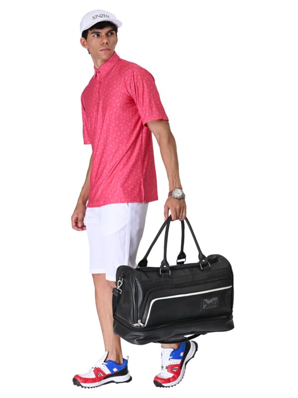 Men Golf Polo - Pink Palms - Image 7