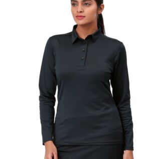 Women Golf Polo - Midnight Blue (Full Sleeves)