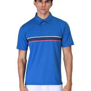 Men Golf Polo - Skyline Blue