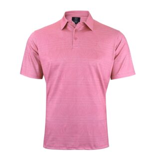 Men Golf Polo - Pink Forest