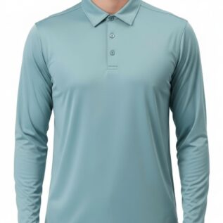Men Golf Polo - Pistachio Green (Full Sleeves)