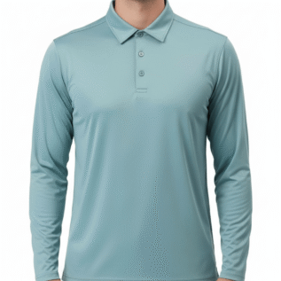 Men Golf Polo - Pistachio Green (Full Sleeves)