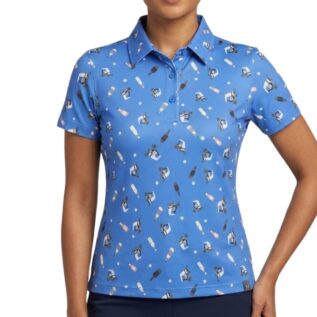 Women Golf Polo - Buggy Blue