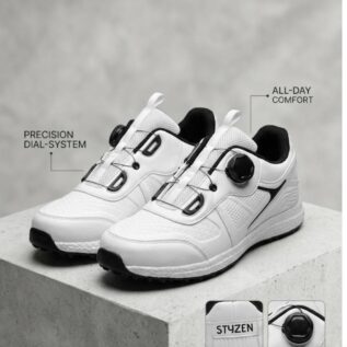 Styzen Self Lacing Golf Shoes (Spikeless) - Pearl White