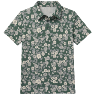 Juniors Golf Polo - Jade Botanics