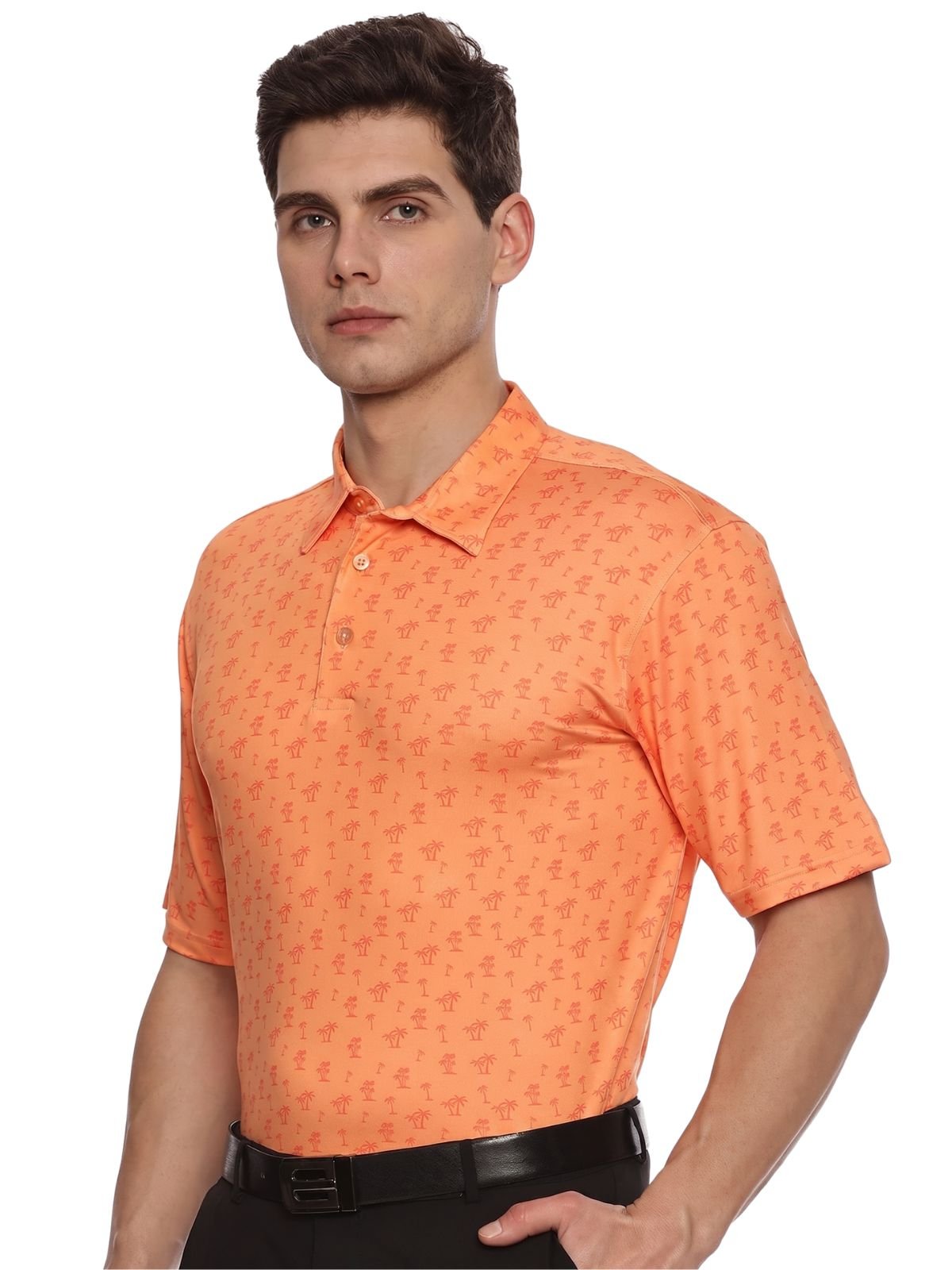 Men Golf Polo - Sunrise Palm
