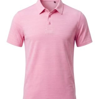 Men Golf Polo - Perfect Pink